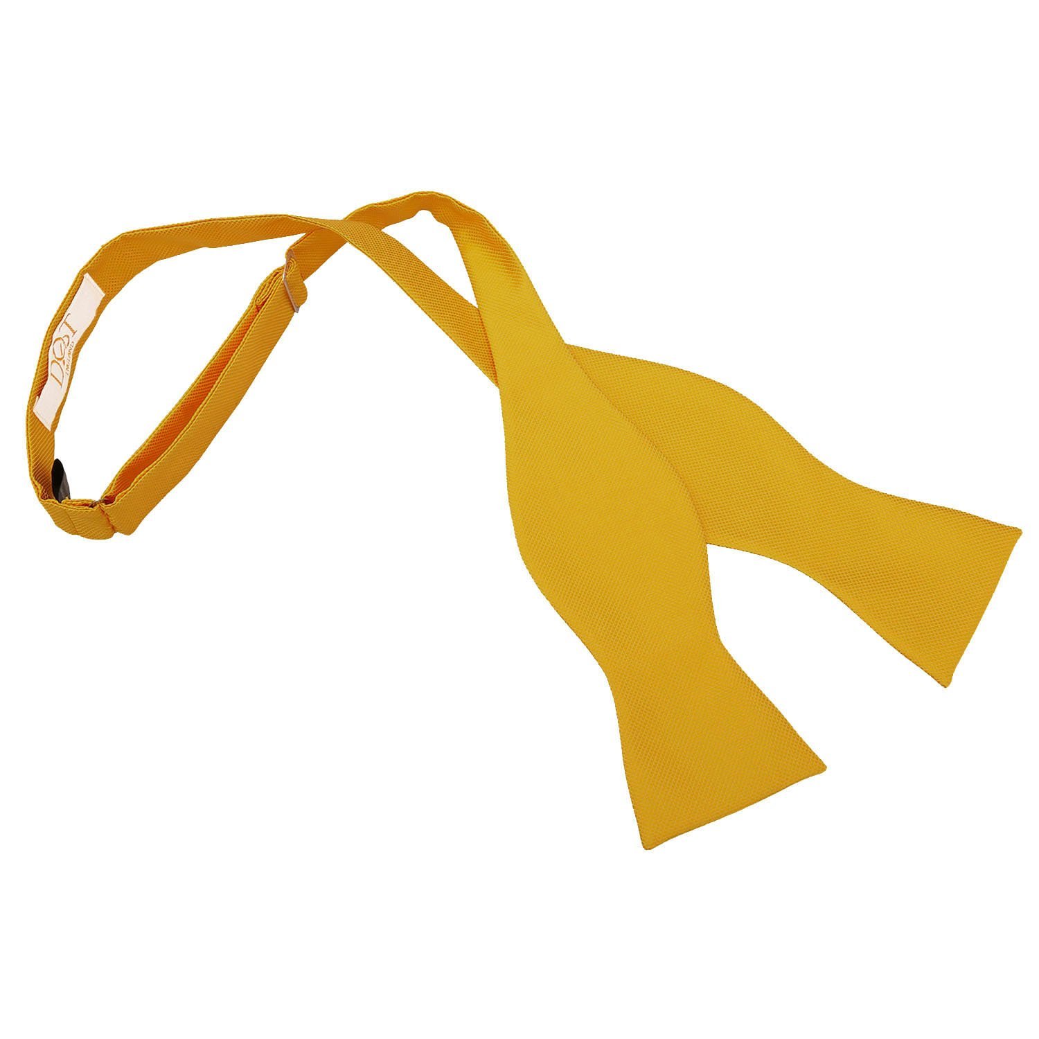 Sunflower Gold Solid Check Self Tie Bow Tie Sunflower Gold Solid Check Self Tie Bow Tie