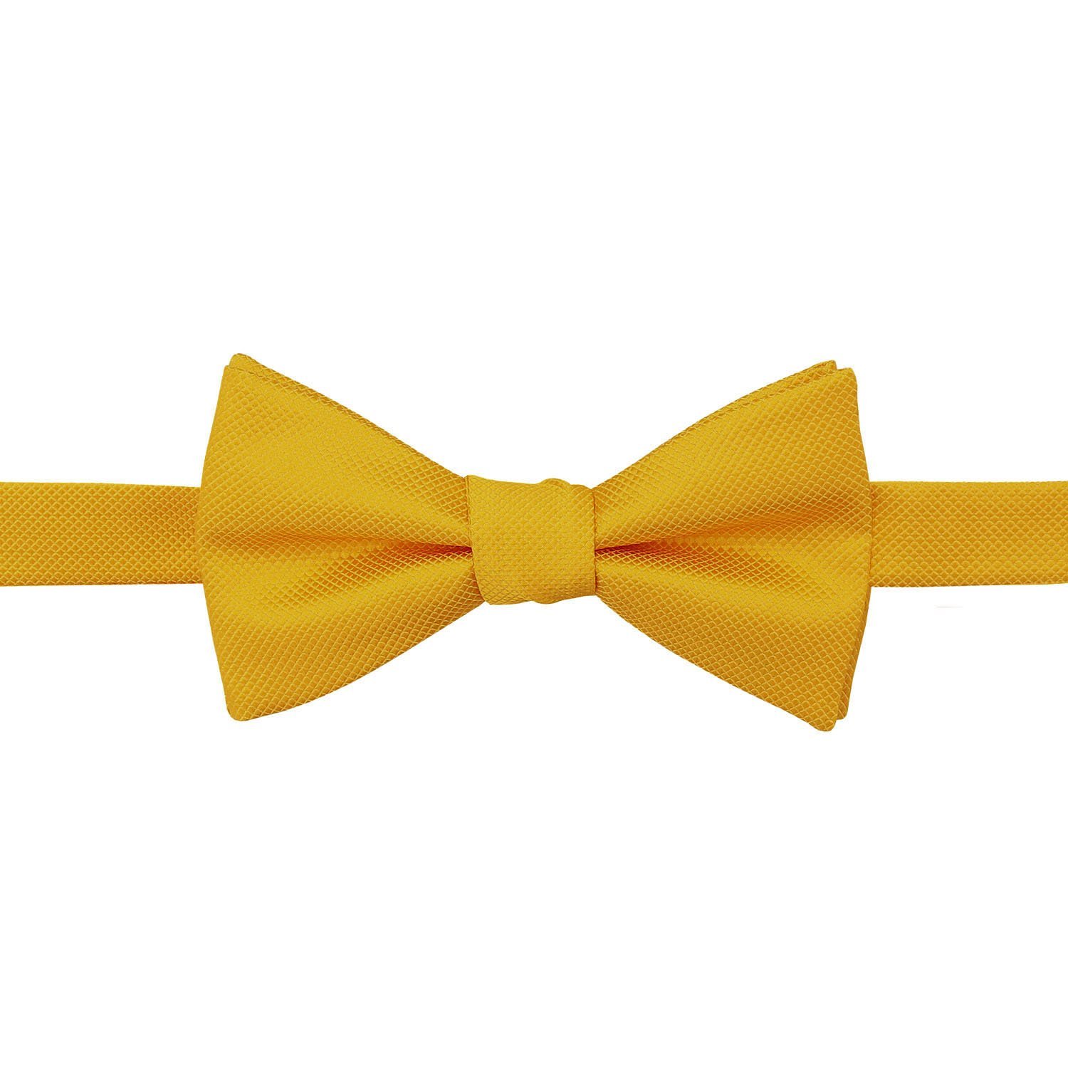 Sunflower Gold Solid Check Self Tie Bow Tie Sunflower Gold Solid Check Self Tie Bow Tie