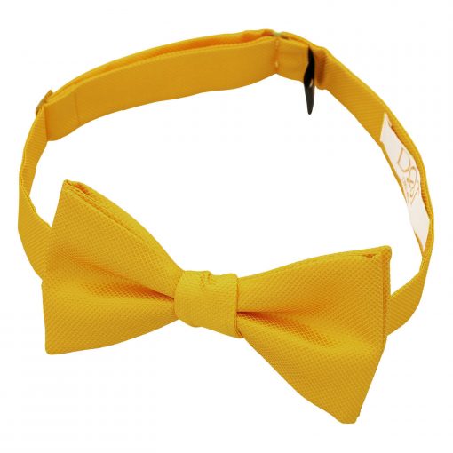 Sunflower Gold Solid Check Self Tie Bow Tie