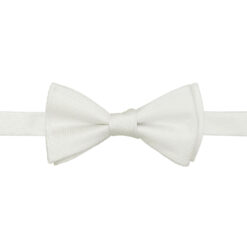 White Solid Check Self Tie Bow Tie White Solid Check Self Tie Bow Tie