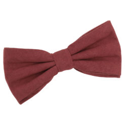Brown Suede Pre-Tied Bow Tie