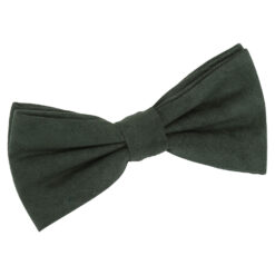 Cerulean Blue Suede Pre-Tied Bow Tie