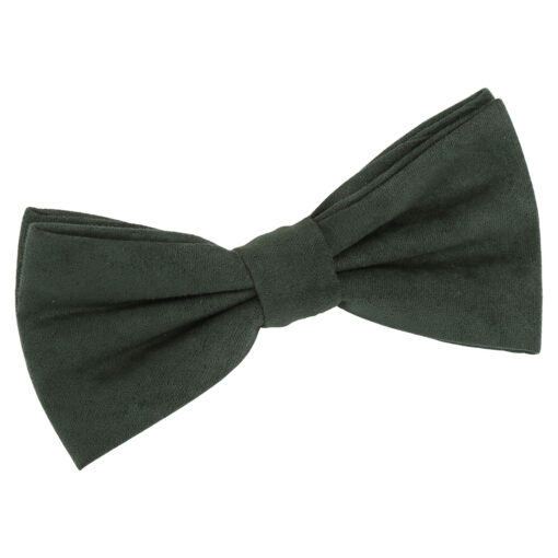 Cerulean Blue Suede Pre-Tied Bow Tie