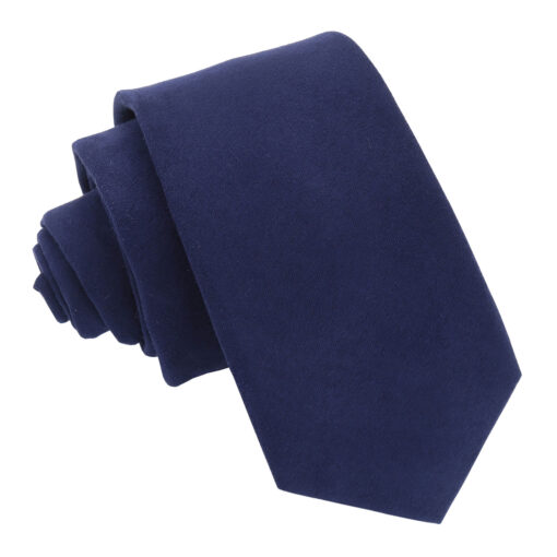 Indigo Suede Slim Tie