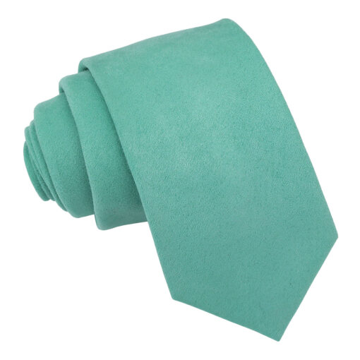 Cerulean Blue Suede Pre-Tied Bow Tie