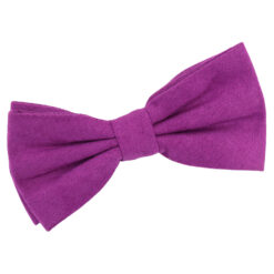 Cerulean Blue Suede Pre-Tied Bow Tie