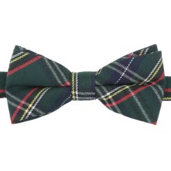 Green Tartan Plaid Pre-Tied Bow Tie
