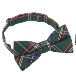 Green Tartan Plaid Pre-Tied Bow Tie