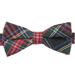 Red & Green Tartan Plaid Pre-Tied Bow Tie