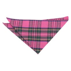 Pink Tartan Plaid Pocket Square