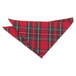 Red Royal Stewart Tartan Plaid Tie