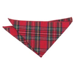 Red Royal Stewart Tartan Plaid Pocket Square