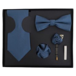 Aubergine Purple Plain Twill Tie 5pc Gift Box Set