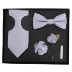 Aubergine Purple Plain Twill Tie 5pc Gift Box Set