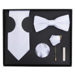 Aubergine Purple Plain Twill Tie 5pc Gift Box Set