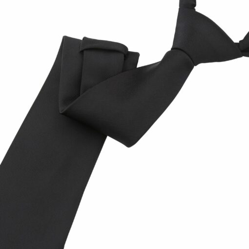 Black Plain Twill Modern Classic Tie