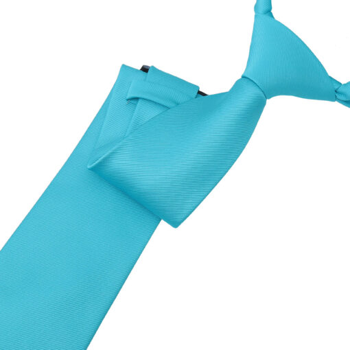 Robin's Egg Blue Plain Twill Tie