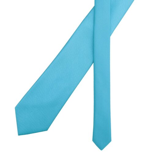 Robin's Egg Blue Plain Twill Modern Classic Tie