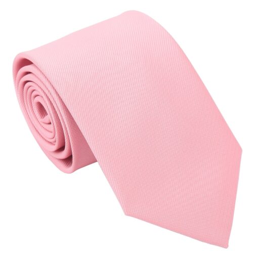 Coral Blush Plain Twill Tie