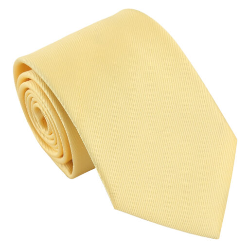 Daffodil Yellow Plain Twill Tie