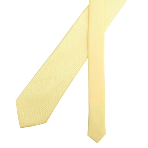 Daffodil Yellow Plain Twill Tie
