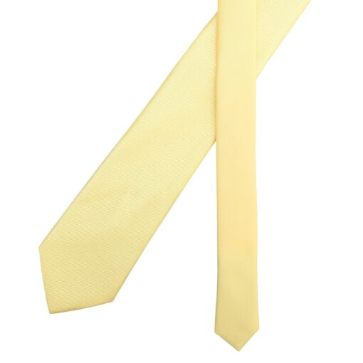 Daffodil Yellow Plain Twill Modern Classic Tie