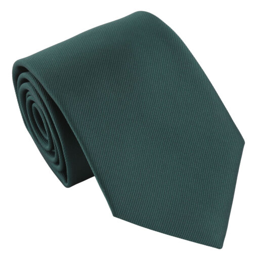 Dark Green Plain Twill Modern Classic Tie