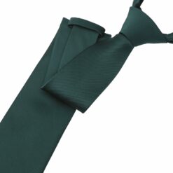 Dark Green Plain Twill Modern Classic Tie