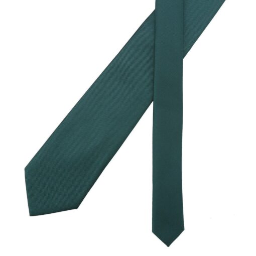 Dark Green Plain Twill Modern Classic Tie