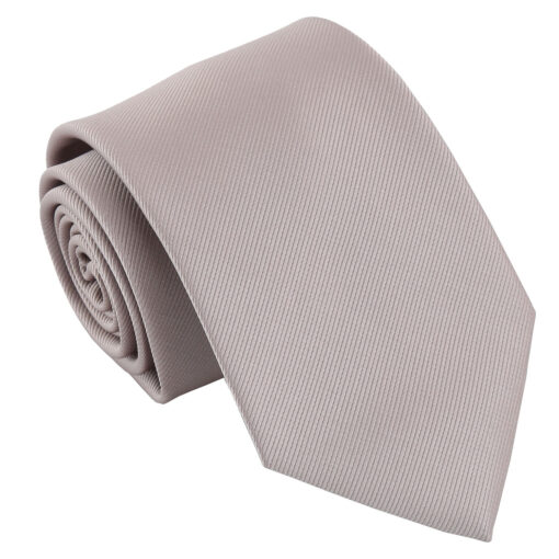 Desert Taupe Plain Twill Modern Classic Tie