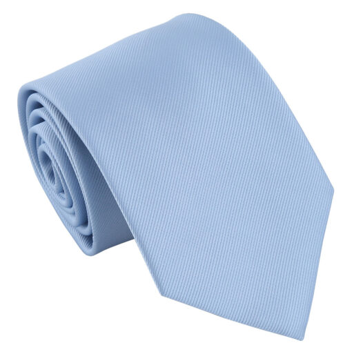 Dusty Blue Plain Twill Modern Classic Tie