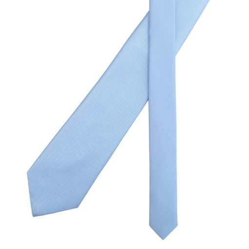 Dusty Blue Plain Twill Modern Classic Tie