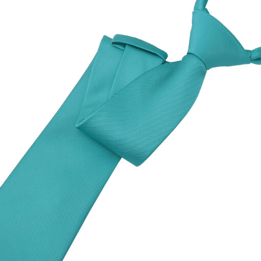 Turquoise Green Plain Twill Tie