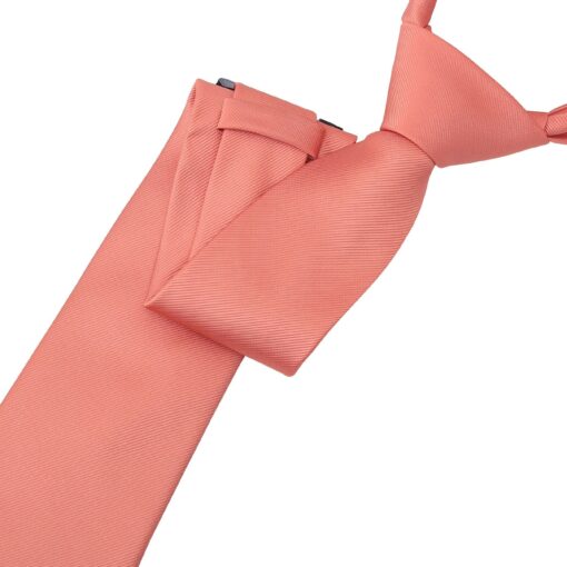 Fusion Coral Plain Twill Tie