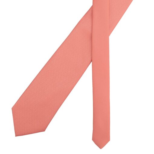 Fusion Coral Plain Twill Modern Classic Tie