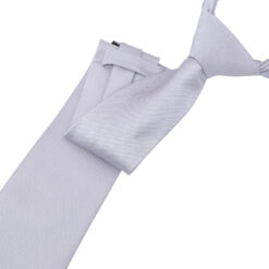 Glacier Grey Plain Twill Modern Classic Tie