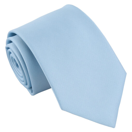 Ice Blue Plain Twill Modern Classic Tie