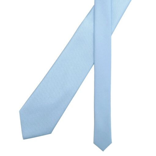 Ice Blue Plain Twill Modern Classic Tie