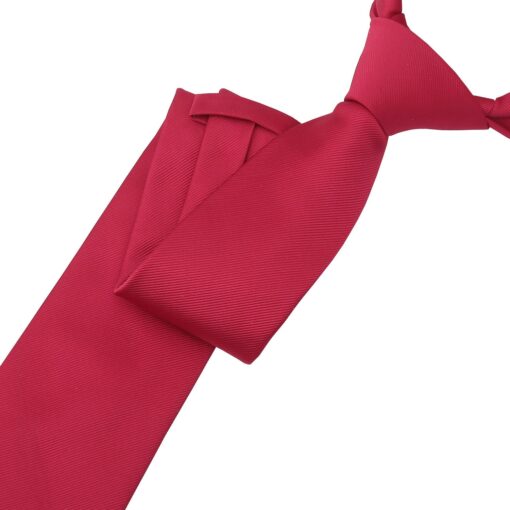 Jester Red Plain Twill Modern Classic Tie