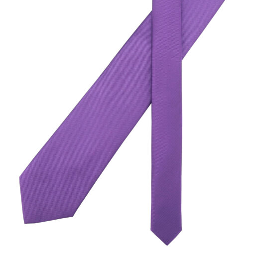 Mauve Purple Plain Twill Modern Classic Tie