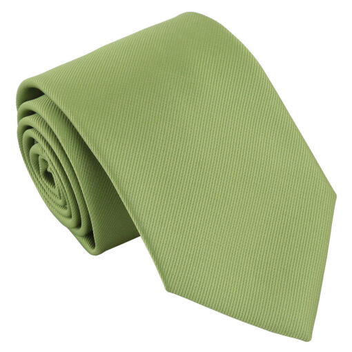 Moss Green Plain Twill Modern Classic Tie