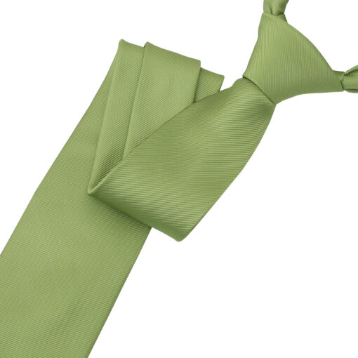 Moss Green Plain Twill Modern Classic Tie