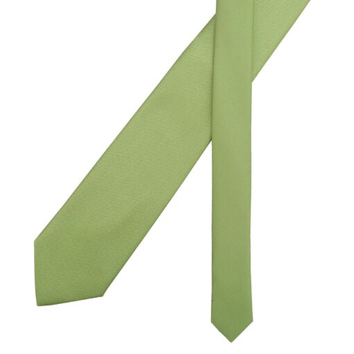 Moss Green Plain Twill Modern Classic Tie