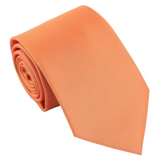 Orange Ochre Plain Twill Modern Classic Tie