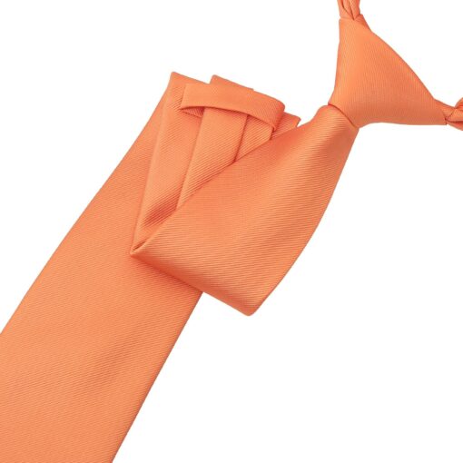 Orange Ochre Plain Twill Tie
