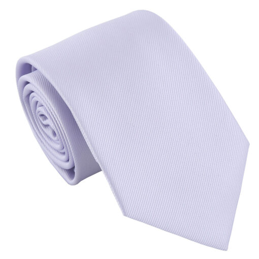 Pastel Lilac Plain Twill Modern Classic Tie