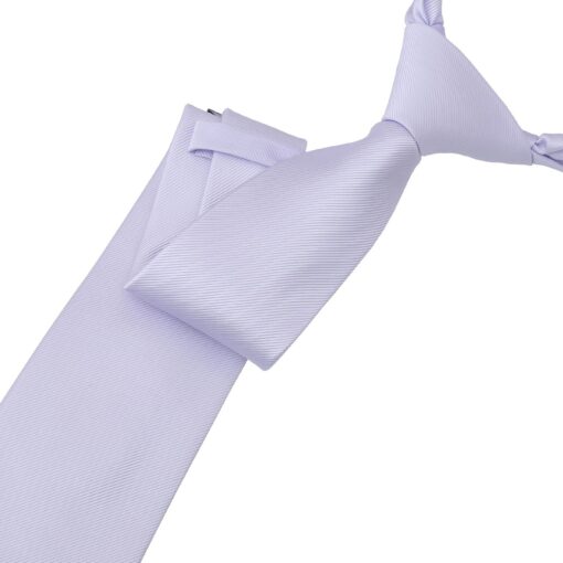 Pastel Lilac Plain Twill Modern Classic Tie