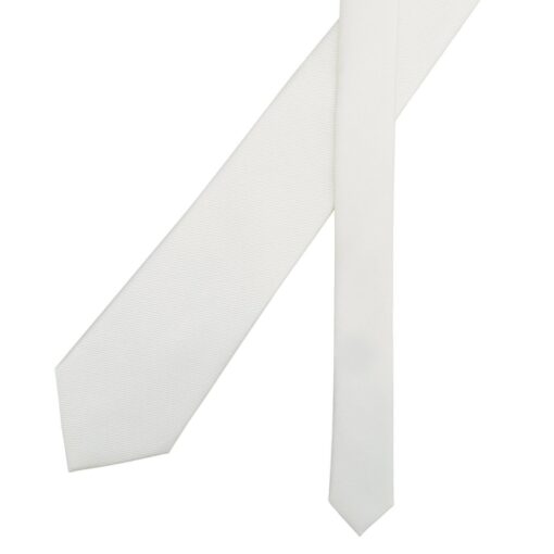 Pearled Ivory Plain Twill Tie 5pc Gift Box Set