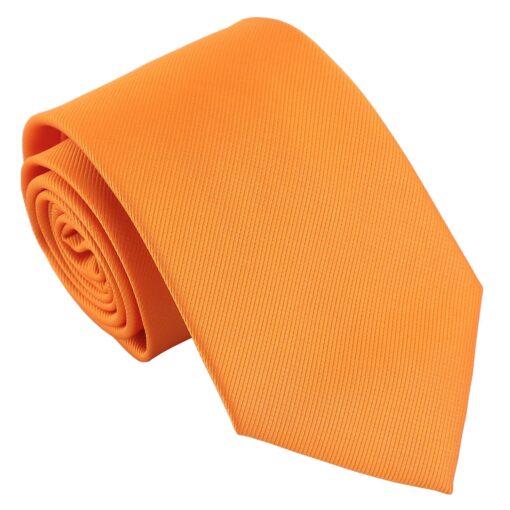 Tangerine Plain Twill Modern Classic Tie