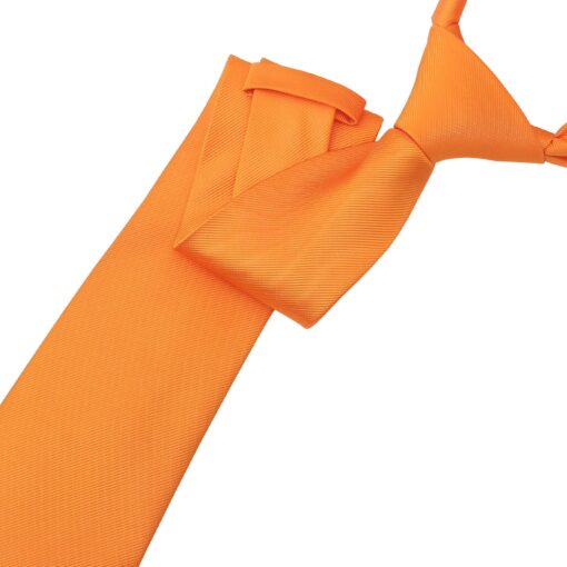 Tangerine Plain Twill Tie